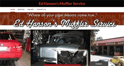 Desktop Screenshot of edhansonsmuffler.com